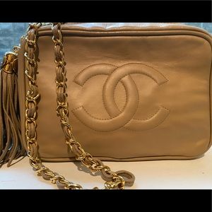 Rare Chanel CC Vintage Lambskin Camera Bag